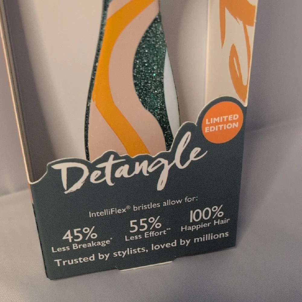 Wet Brush Original Detangler - Glitter Vortex Teal